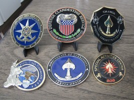 Lot Of 6 Cia Dia Ic Sog Challenge Coin - £90.44 GBP