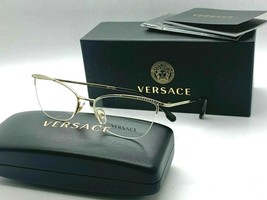 New authentic VERSACE Womens Eyeglasses mod. 1261B 1252 GOLD 54-17-140MM... - $116.37