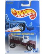 Hot Wheels OshKosh Snowplow, Maroon/Silver #201 - $16.61