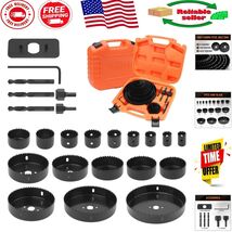 Durable 24PCS Hole Saw Set - Effortless Installation &amp; Fast Cutting Perf... - $55.93 CAD