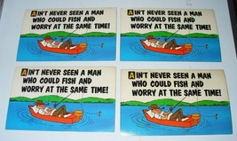 Lot of 4 Colourpicture Plastichrome Humor Post Cards Made in USA - Vintage 1950s - $6.81