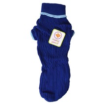 Fashion Pet &quot;Lookin&#39; Good&quot; Blue Cable Dog Sweater - Large - For dogs 19&quot;... - £23.97 GBP