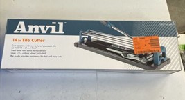 New ANVIL 14&quot; Tile Cutter with 1/2&quot; Cutting Wheel for Ceramic or Porcela... - £20.85 GBP