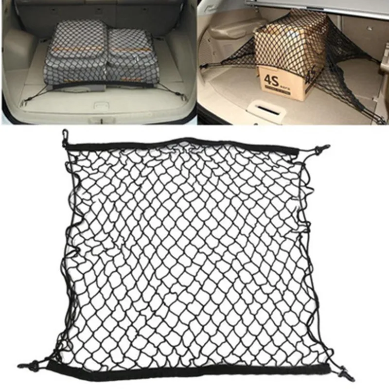 Car Trunk Net Luggage Storage Cargo Organizer Nylon Stretchable Elastic Mesh Net - £12.86 GBP