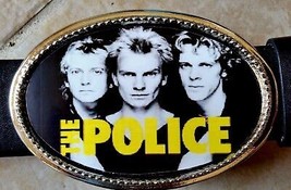 THE POLICE Rock Group Epoxy PHOTO MUSIC BELT BUCKLE   - NEW! - $17.77