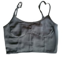 NEW House of Harlow 1960 Black Rhinestone Trim Cami Top Size S - €31,42 EUR