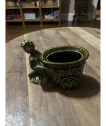 Vintage Green Wheelbarrow Ceramic Planter 5.5” Tall 7” Long - €13,12 EUR