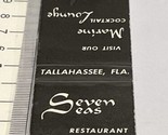 Front Strike Matchbook Cover  Seven Seas Restaurant  Panama, FL  gmg  Un... - $12.38