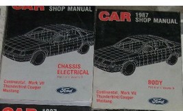 1987 LINCOLN CONTINENTAL MARK VII Service Shop Repair Manual Set FACTORY... - $80.88