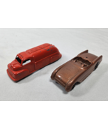 Vintage Tootsie Toy 1954 Chevrolet Corvette &amp; 1949 Ford Oil Tanker Dieca... - $32.95