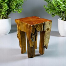 Root Wood Side Table Teak Solid Wood Stool Table Flower Stand Pedestal - $2,803.13 MXN