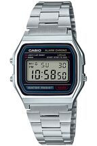 Casio Men's Watch Classic Digital Grey Dial Stainless Steel Bracelet A15... - $33.66