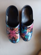 Dansko Patent Leather Nurse Professional Color Weave Clog Shoe  EU 37 US 6.5 - £27.25 GBP