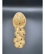 Vintage 1970s Arnels Speckled Gold Mushroom Wall Decor - $25.76