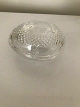 Avon Mother&#39;s Day 1977 Clear Glass Covered Egg Trinket Dish By Fostoria Vintage - £9.77 GBP