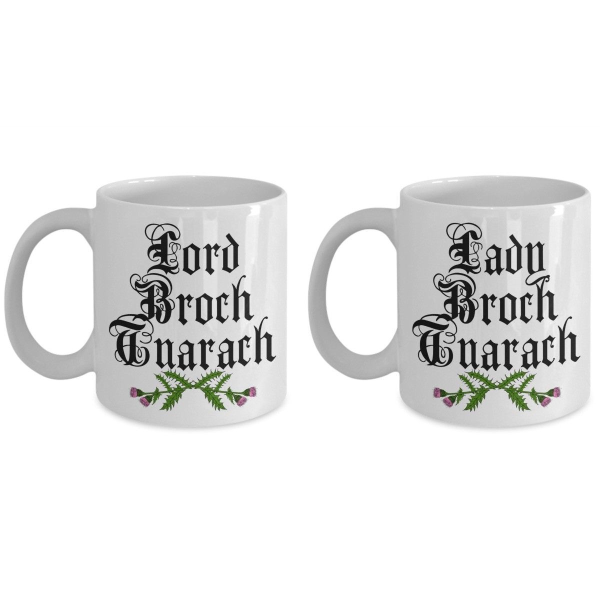 Lord Broch Tuarach Lady Outlander Mug Set Outlander Fan Gift Jamie Fraser JAMMF - $32.00