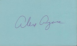 Alex Agase Signed 3x5 Index Card Illinois LA Dons  - £23.73 GBP