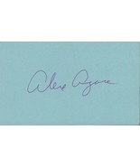 Alex Agase Signed 3x5 Index Card Illinois LA Dons  - £23.34 GBP