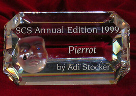 New Swarovski Crystal Pierrot Plaque Annual Edition 1999 Annual Ed Colle... - £29.56 GBP