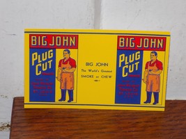 Vintage Big John Plug Cut Smoke and Chew Paper Label - €29,67 EUR