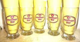 5 Henninger +2002 Frankfurt Henninger Bier 0.25L German Beer Glasses - £14.95 GBP