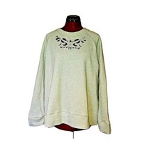 Soft Surroundings Urban Chic Sweatshirt Women Size Petite Large Zipper Cutout - £28.15 GBP