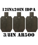 12x20 IDPA AR500 Gong Shooting Target - 3/8in Rifle Target - 3pc. Steel ... - $262.34