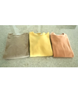 Lot Of 3 Tse Cashmere Long Sleeve Crew Neck Sweaters (2-S/1 XS) - $78.54