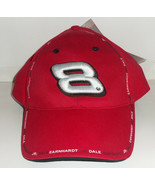 NWT NASCAR #8 DALE EARNHARDT JR RED NOVELTY BASEBALL HAT - $435.24 MXN