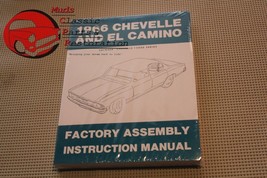 66 Chevelle &amp; El Camino Factory Assembly Line Manual Book Reference Guid... - £25.13 GBP