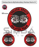 Carlson Gracie BJJ Patches Kimono Gi Patches BJJ Embroidery Patches Pack... - $30.99