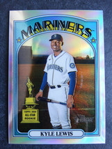 2021 Topps Heritage #101 Kyle Lewis Mariners Chrome Baseball Card 566/572 - $1.00