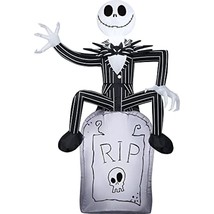 Jack Skellington On Tombstone Airblown Inflatable 3.5&#39; Tall - $61.64