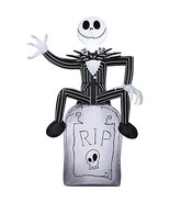 Jack Skellington On Tombstone Airblown Inflatable 3.5&#39; Tall - $61.64