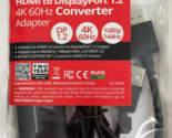 SIIG - CB-H21811-S1 - HDMI to DisplayPort 1.2 4K 60Hz Converter Adapter - $54.95