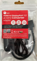 SIIG - CB-H21811-S1 - HDMI to DisplayPort 1.2 4K 60Hz Converter Adapter - £42.45 GBP