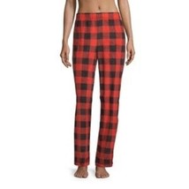 Sleep Chic Women&#39;s Minky Pajama Pants Red Buffalo Size X-Large Super Sof... - £14.14 GBP