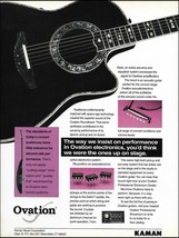 Kaman Ovation Roundback black guitar 1991 ad 8 x 11 advertisement print - £3.37 GBP