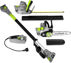 Grey Earthwise Cvp41810 7&quot; 10&quot; Handheld Saw-4Point 5 Amp 17&quot; Pole Hedge,... - $176.93