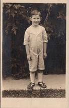 Piqua Ohio Boy August Amasa Marks 1916 Jumpsuit Buckle Shoes Postcard Z14 - $16.95