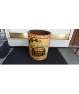 1800&#39;s Primitive Wood Amish Scene 13&quot; FIRKIN Bucket OLD MILK PAINT Pa, D... - $17,606.05 MXN