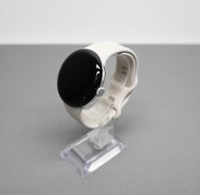 Google Pixel Watch 3 45mm GA05736-US Smartwatch Silver Case Porcelain Band image 2