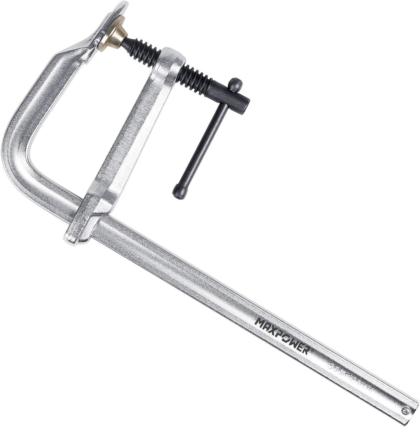 Maxpower Heavy Duty F Clamp 12-Inch X 4-3/4-Inch Throat (300 X 120Mm, Pa... - $41.97