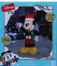 Disney 3.5 ft Christmas Mickey Mouse w/Candy Cane Airblown Yard Inflatab... - £46.92 GBP