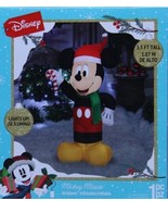 Disney 3.5 ft Christmas Mickey Mouse w/Candy Cane Airblown Yard Inflatab... - £46.38 GBP