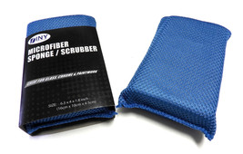 CAR Wash Auto Microfiber Mesh Sponge Buff Buffer Auto Care Set of 2  Top Quality - £5.91 GBP