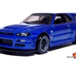 VERY RARE KEYCHAIN BLUE NISSAN SKYLINE GTR GT R R34 PAUL WALKER GREAT GIFT - $98.98