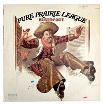 Pure Prairie League Bustin Out Country Rock 1972 Vtg Vinyl Record 33 12&quot; VRE4 - £23.69 GBP