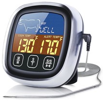 Digital Meat Thermometer For Cooking, 2022 Upgraded Touchscreen Lcd Larg... - £23.62 GBP