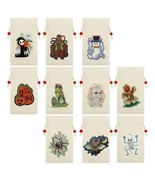 Joyin Drawstring Canvas Bags Halloween, 10Pcs - £4.63 GBP